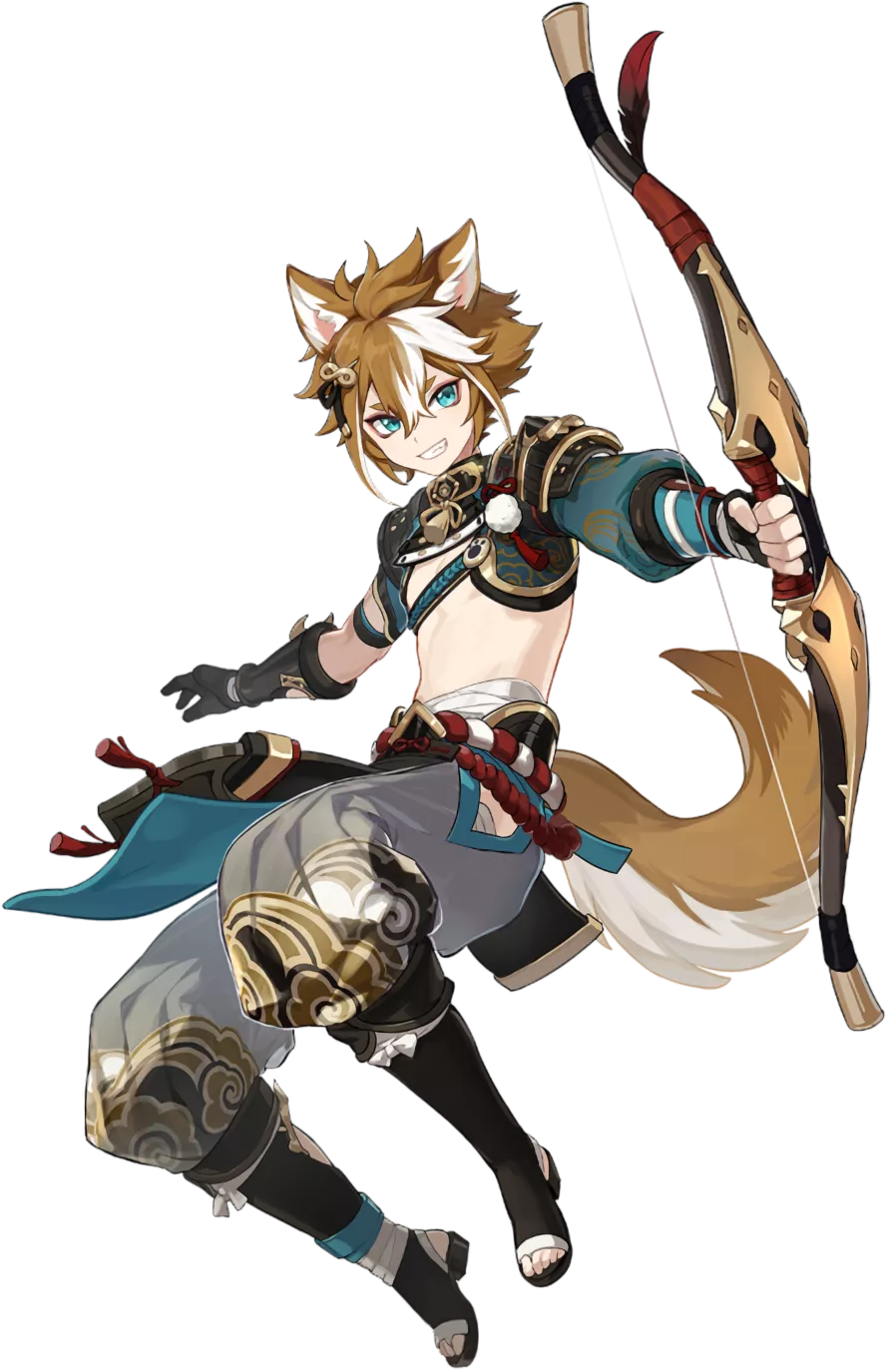 {Request}:Can I get a gorou vore please, It's very rare to fine tbh btw the character is from genshin impact. I want him to eat me when you touch his ears/tail.