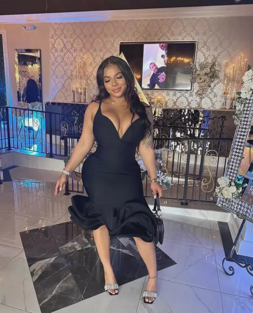 She looks really nice in black