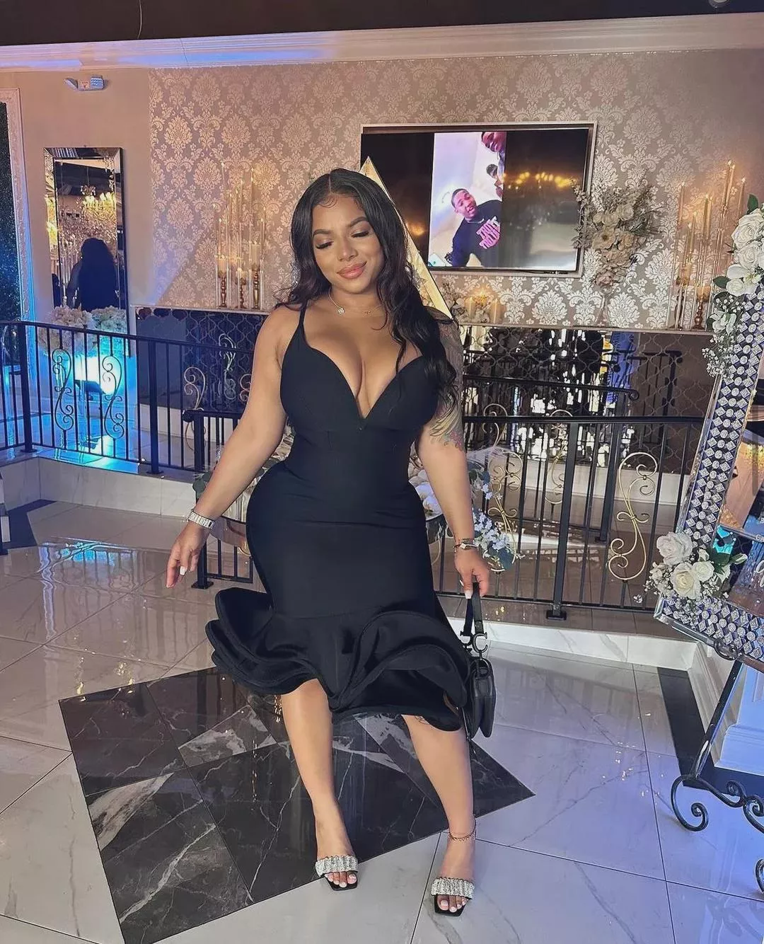 She looks really nice in black