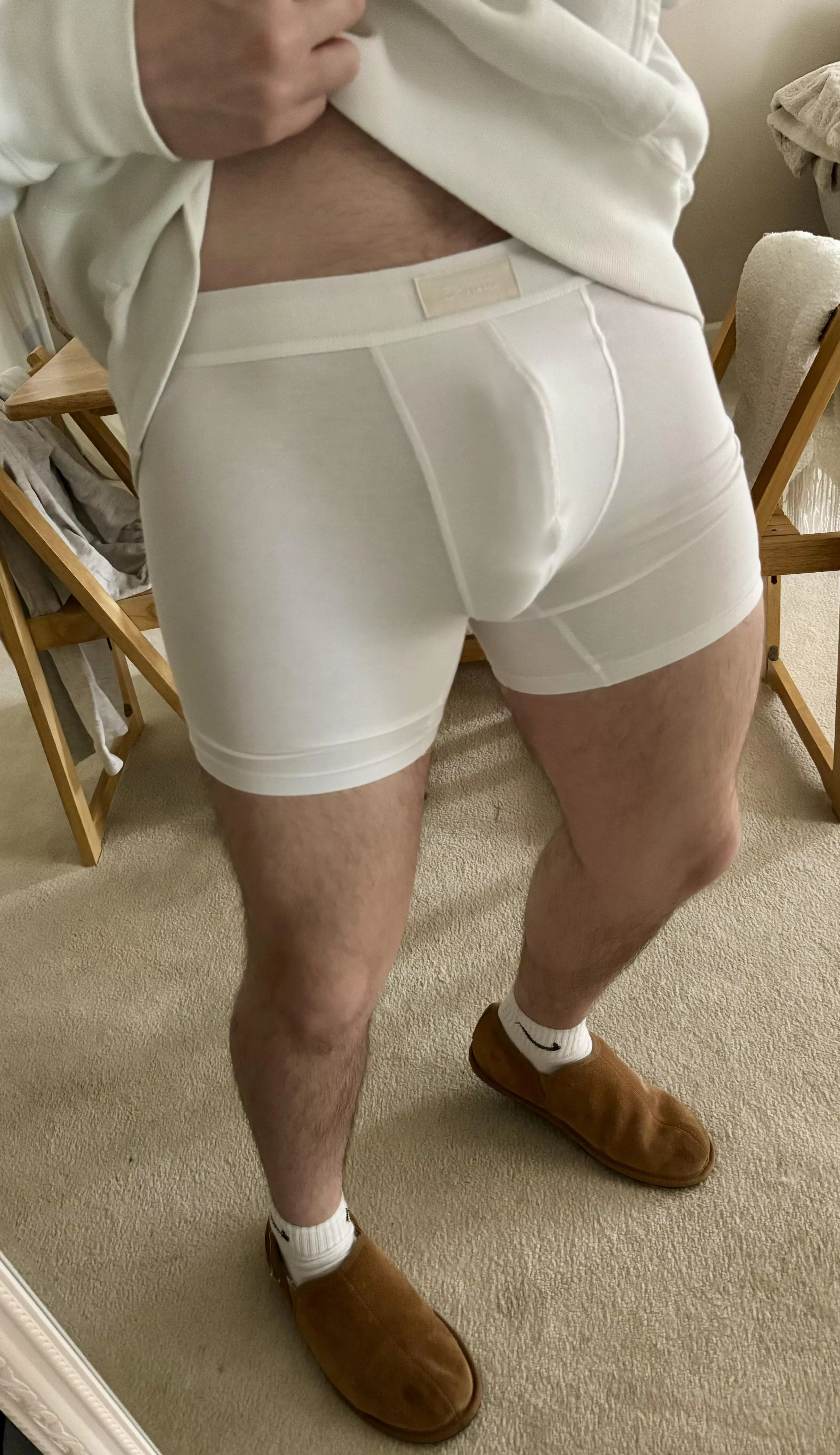 Should I unleash my cock for you to see?