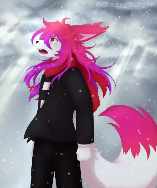 Snow falling like tears...[Commision]