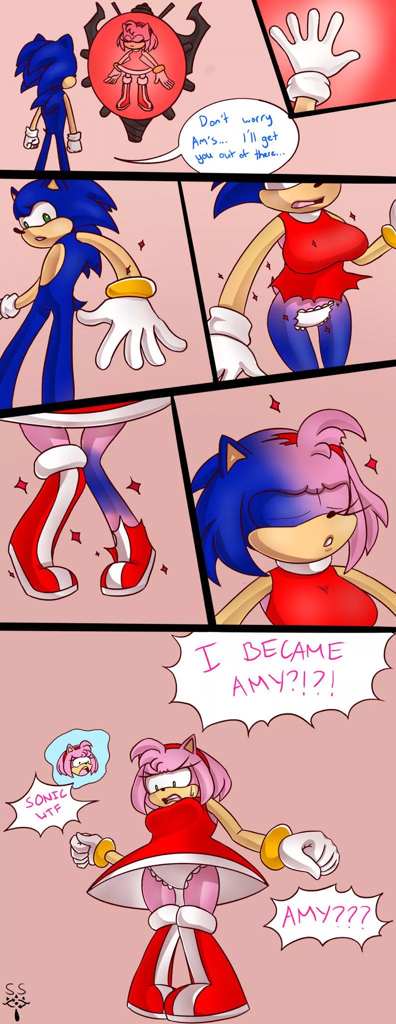 Sonic to Amy tf