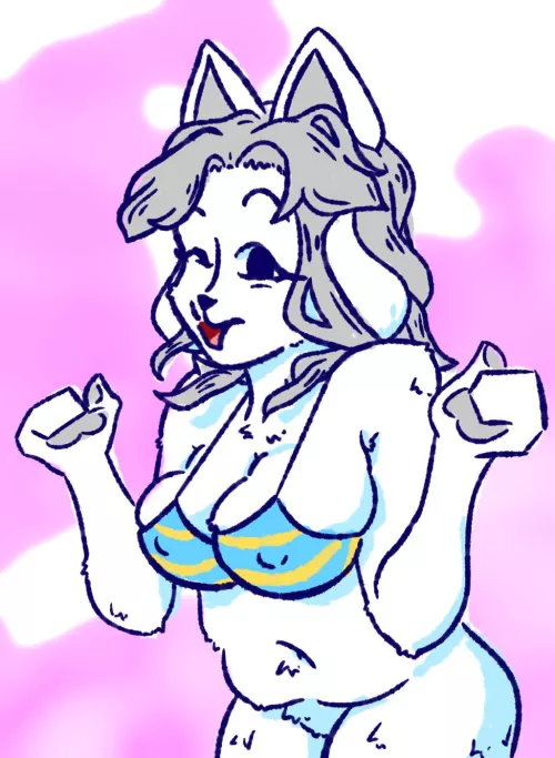 wat does the hooman think of [Temmie]’s new biknini??