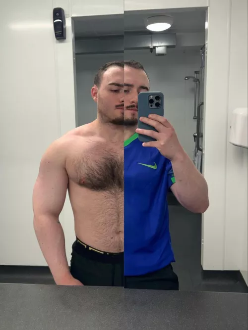 Wonder what’s under the shirt..