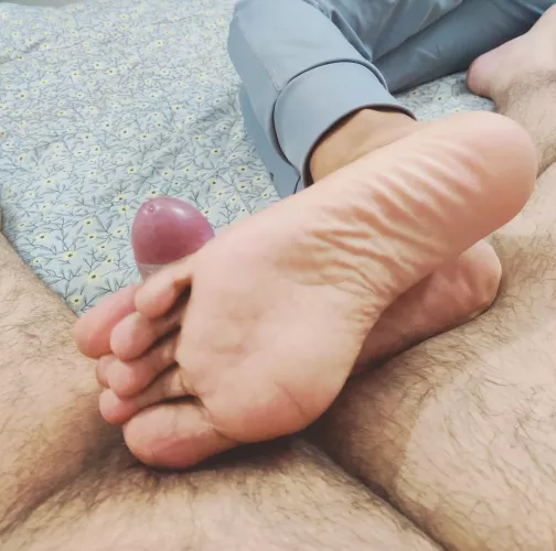 You are trapped between my toes!