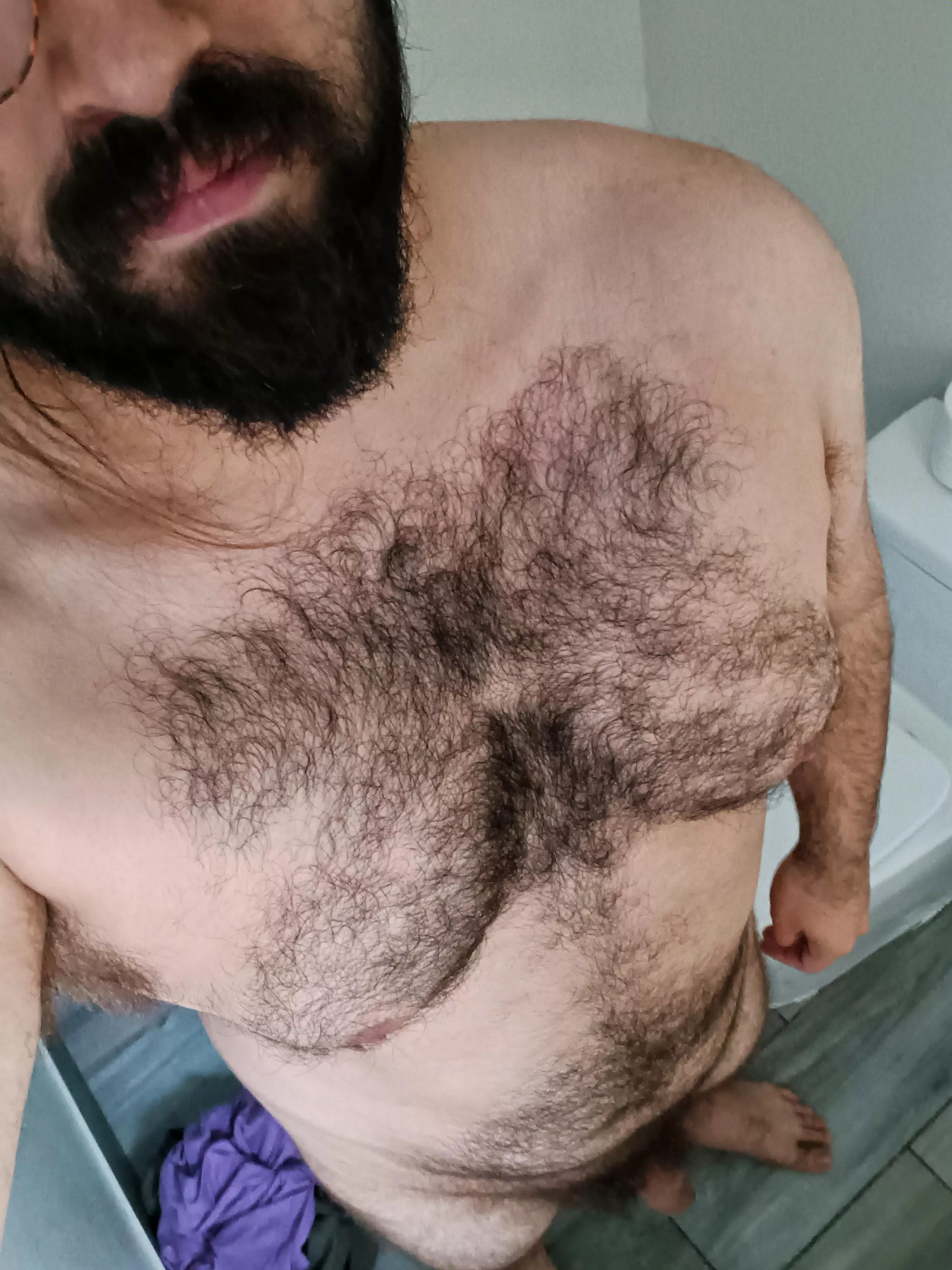 About to jump in the shower...