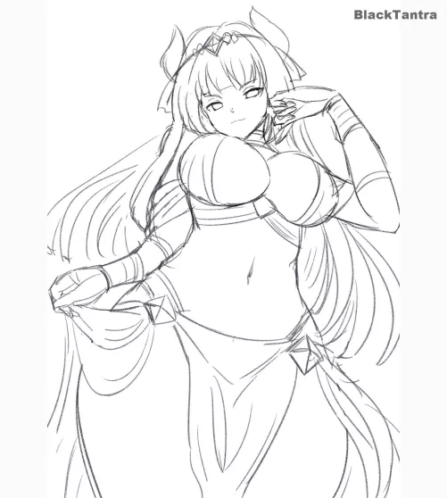 Big tits succubus sketch [Dakini by BlackTantra]