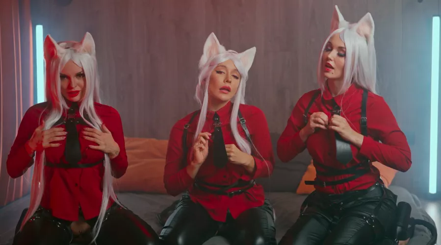 Cerberus(Sonya Vibe, Sia Siberia and Alice Bong)[Helltaker]