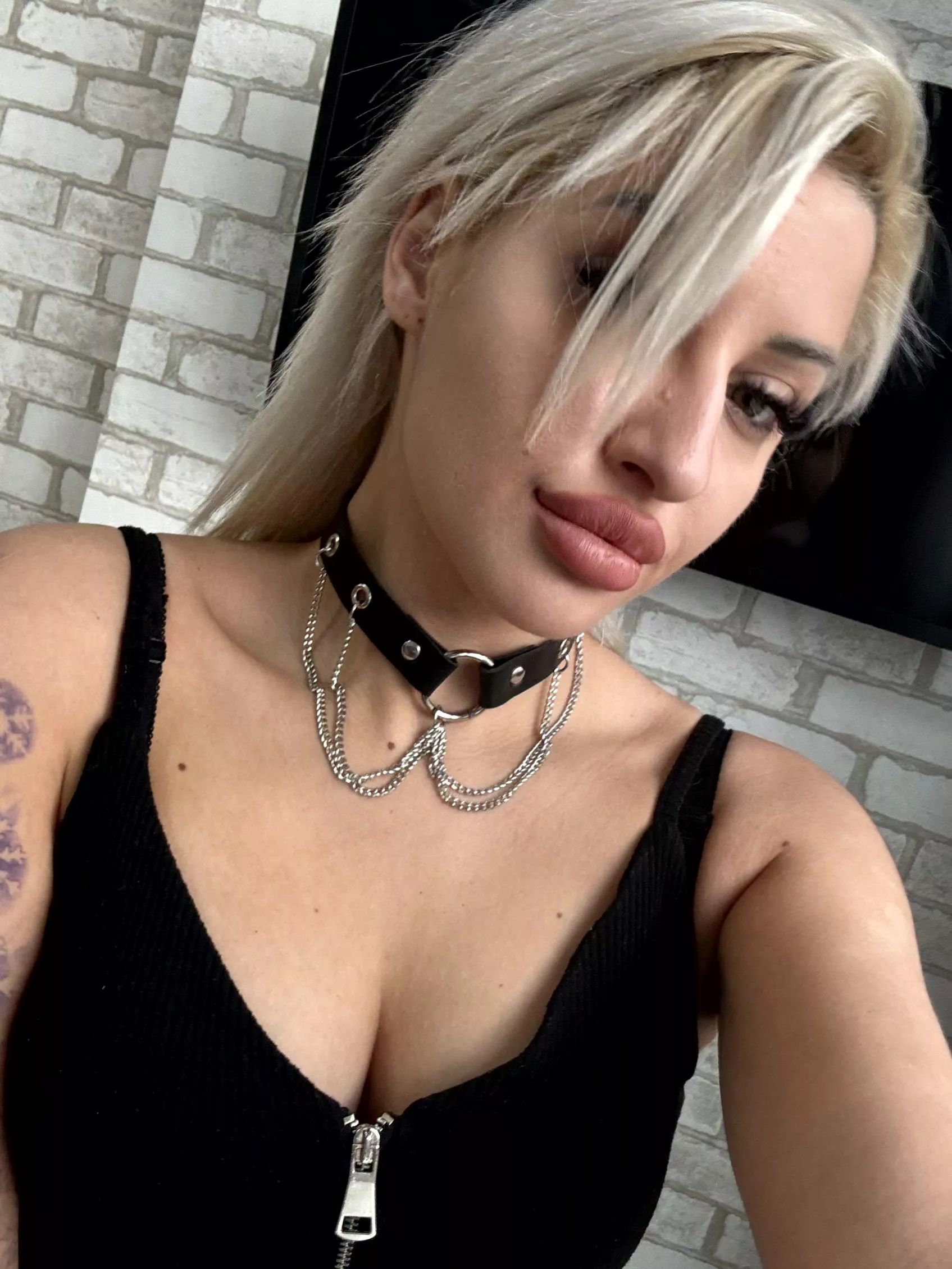 Collared beauty in need of discipline