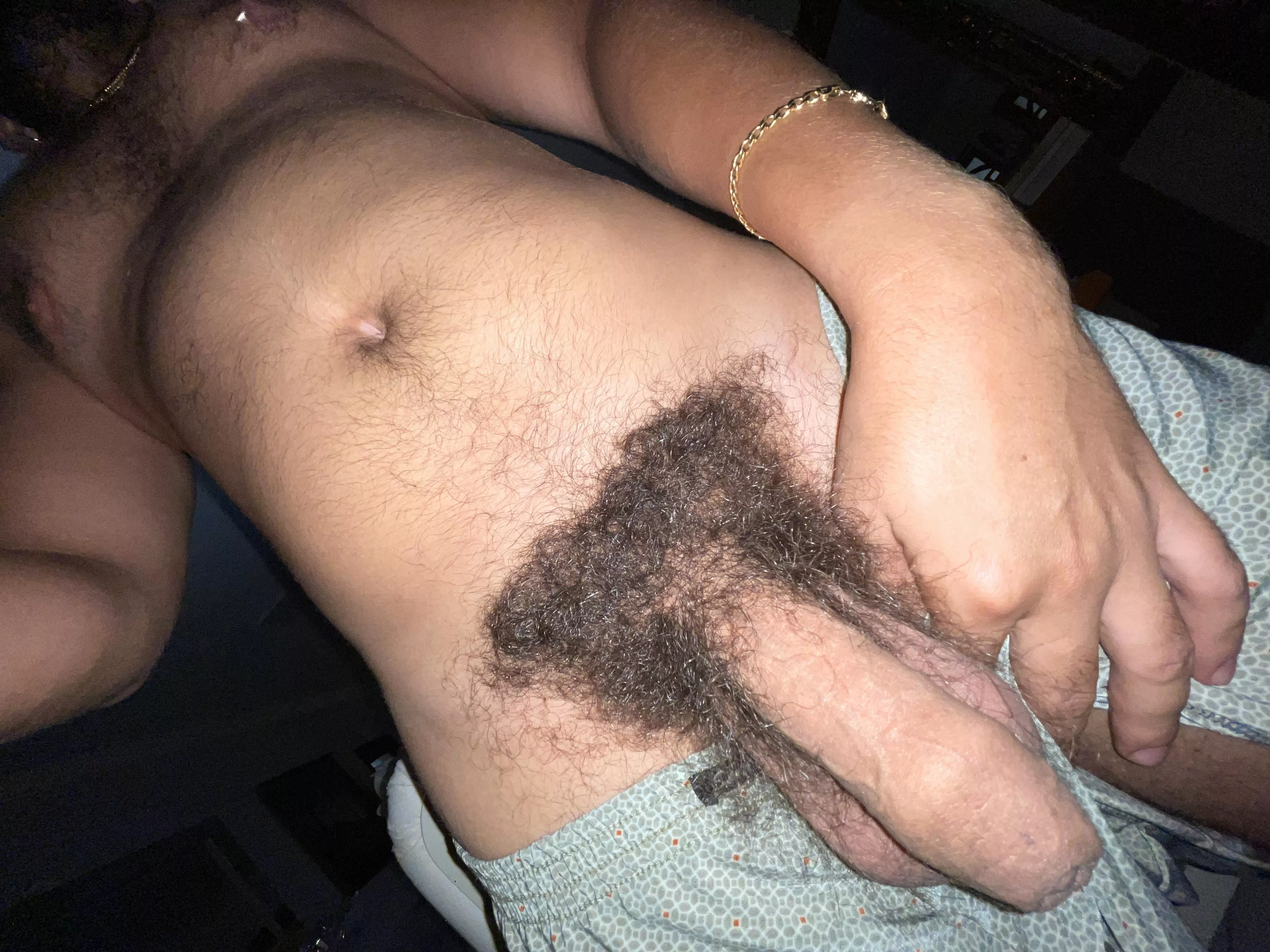 Dick without cuts, thick bush, smell of male, hairy balls