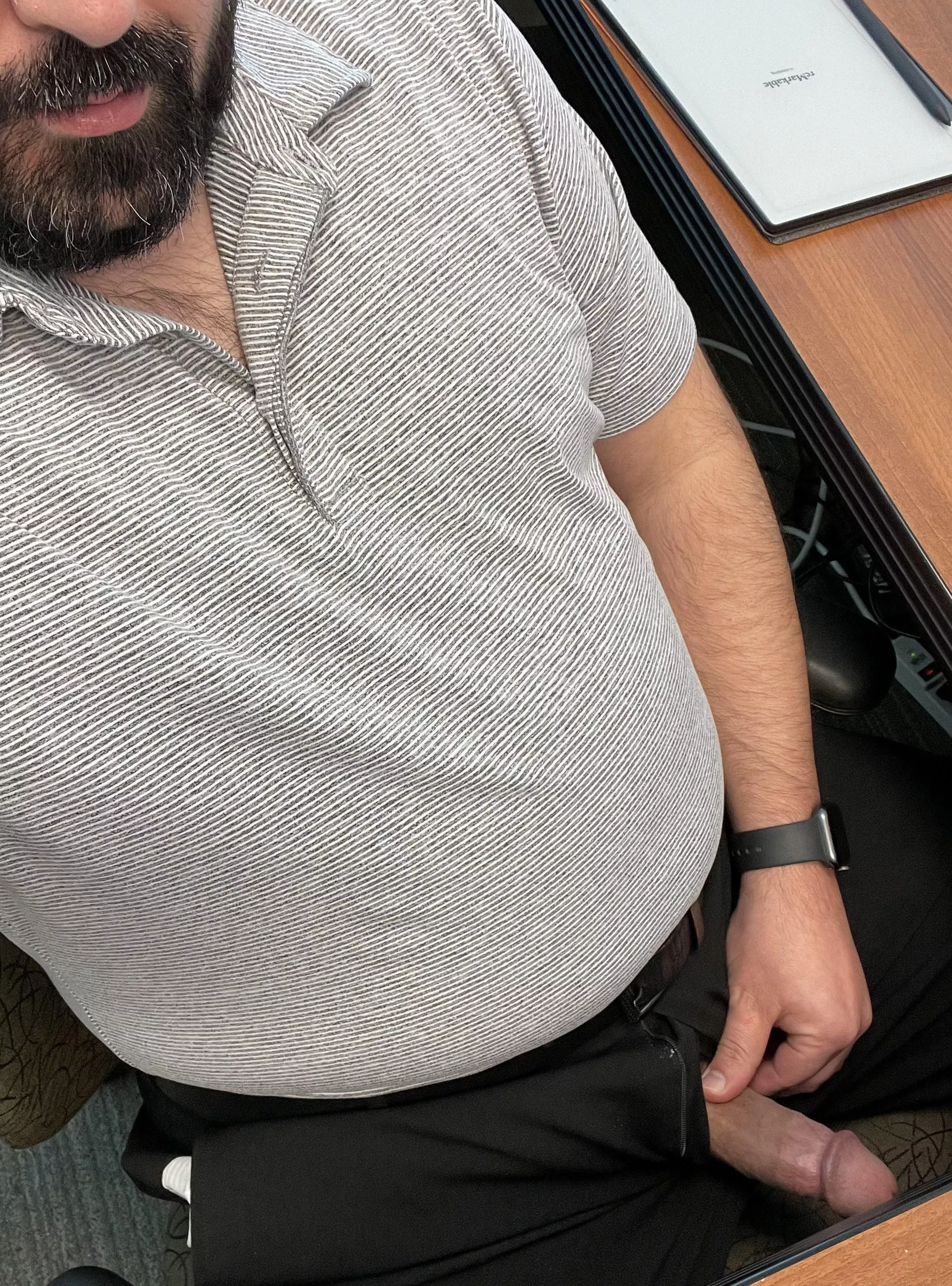 Feeling a bit frisky but stuck in the office, I need to think of an excuse to leave and play…