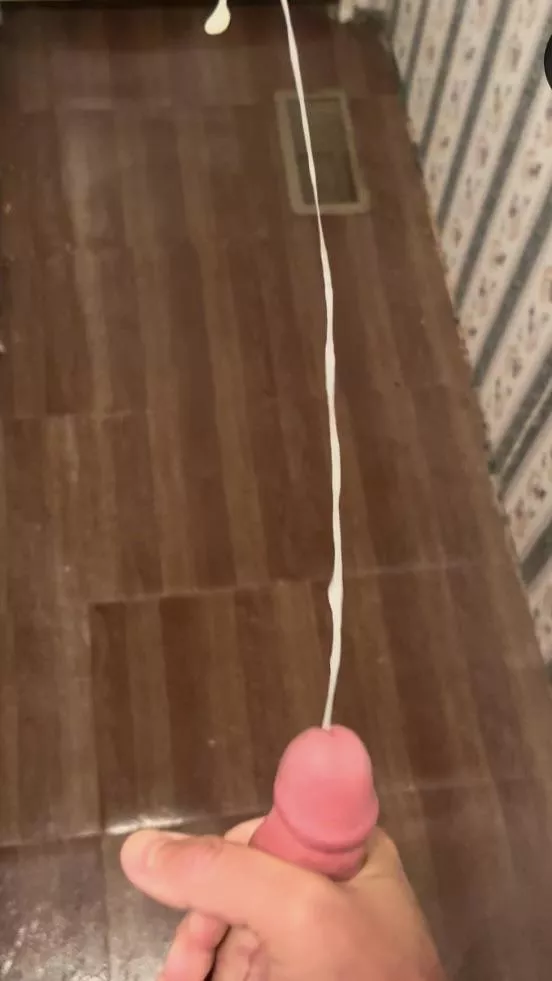 First thick rope exploding out of my cock!