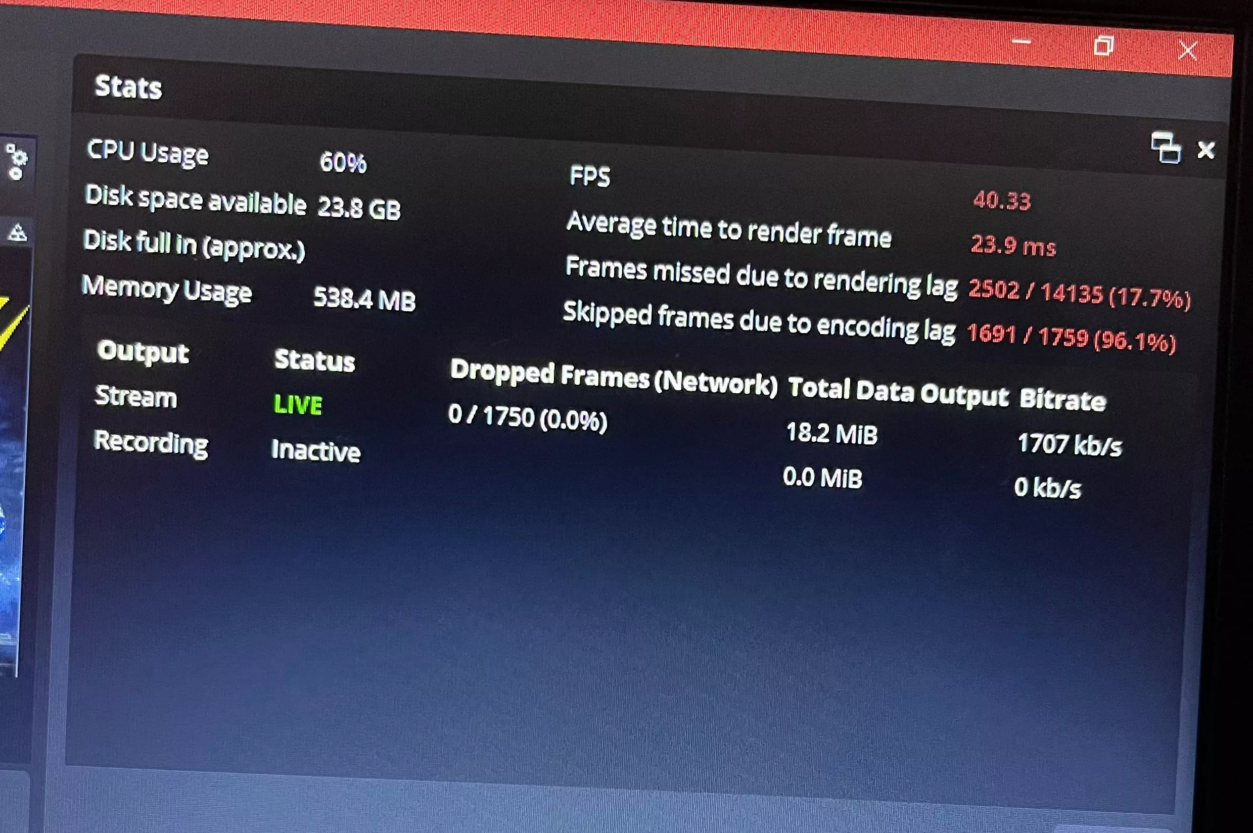 How to help this without ruining the stream for the viewers? Just keeps saying encoding overload and trying to fix it won’t work so I need extra help please!