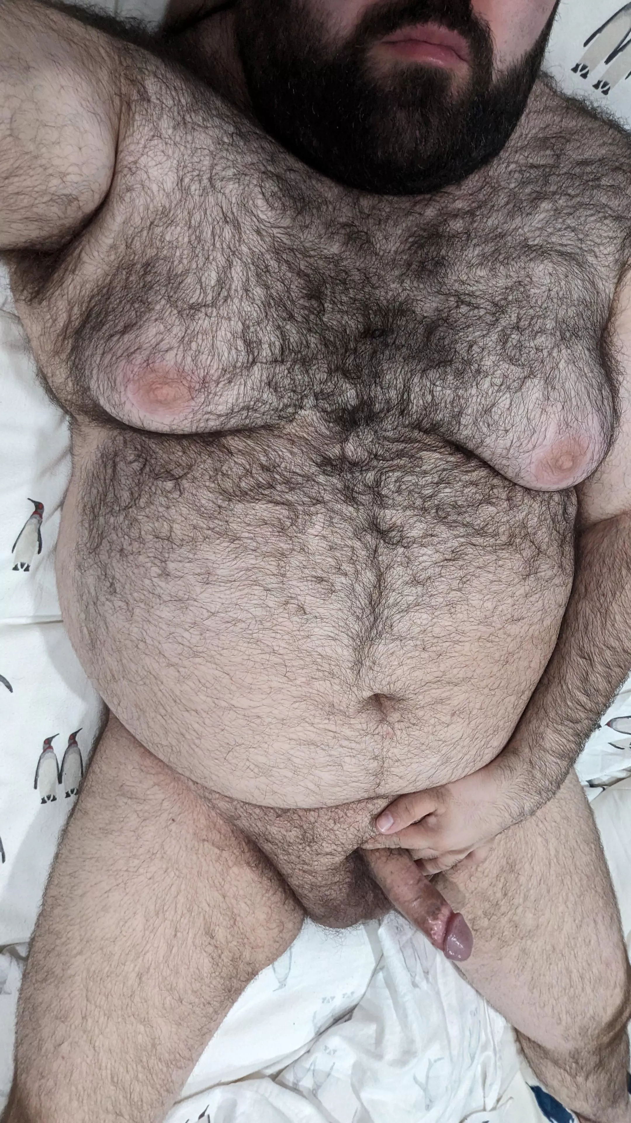 I am just laying in bed ready for some love.