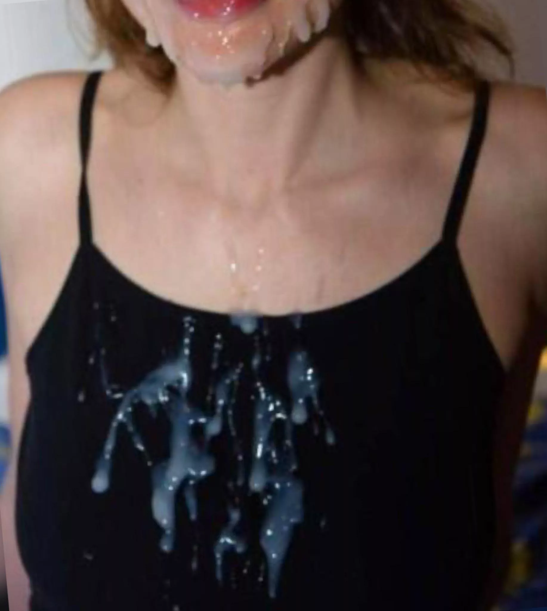 I couldn't bear to swallow it all, it was too much, sorry