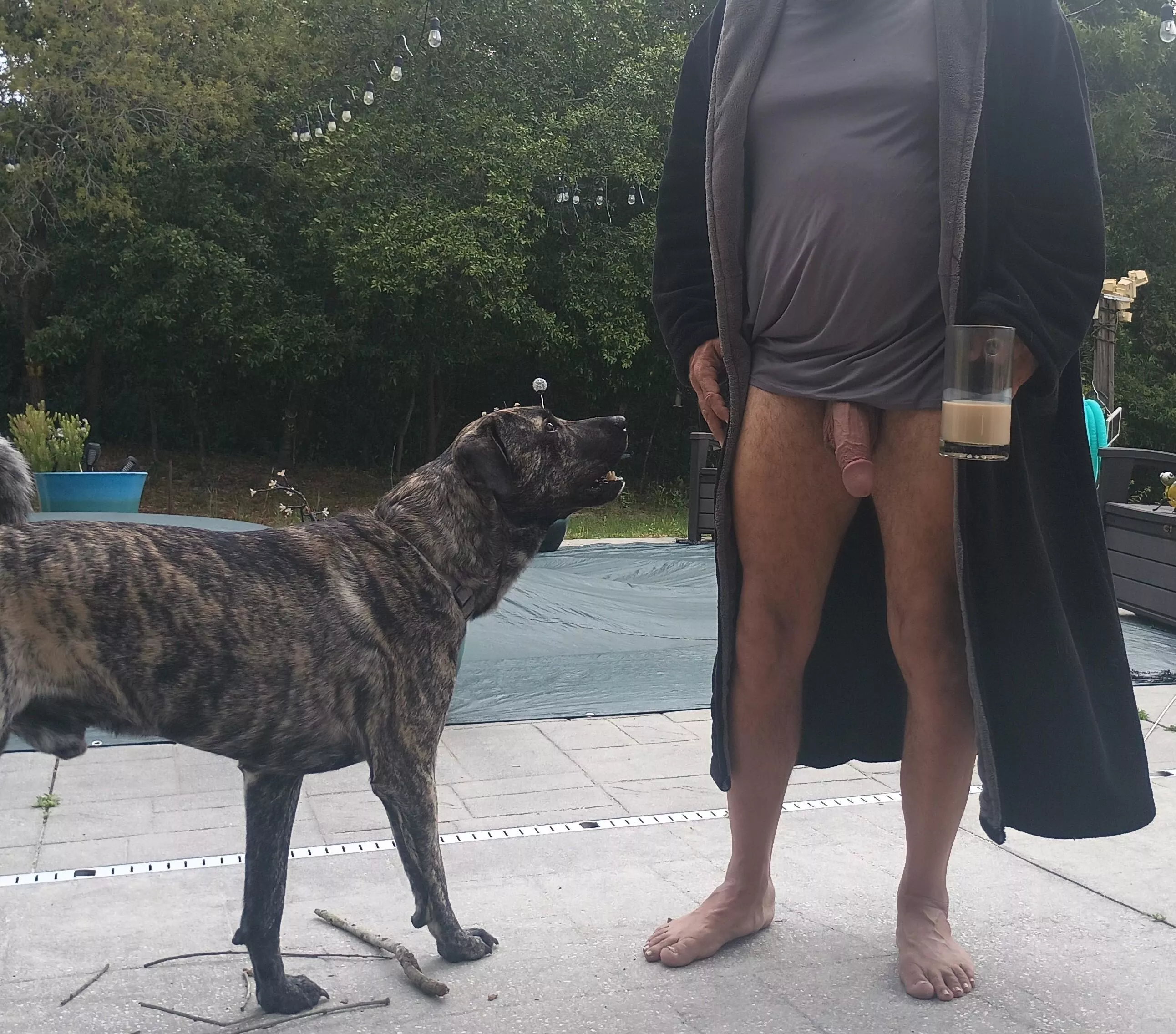 I think he's trying to tell me something