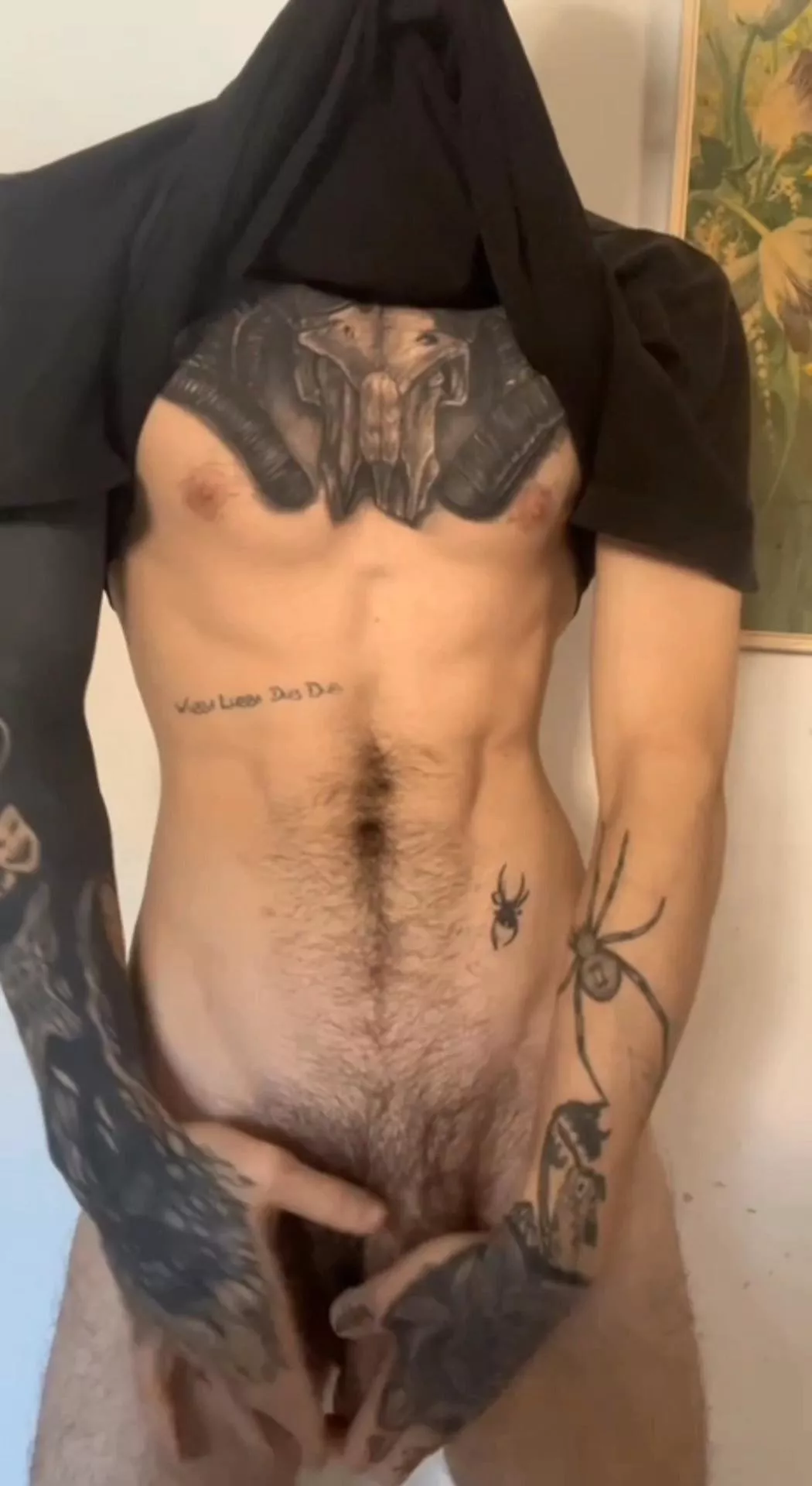 Lean and slightly hairy