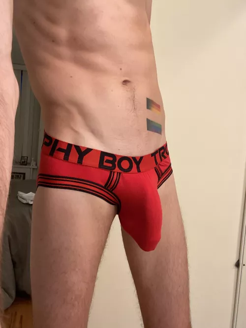 Like the red undies? 