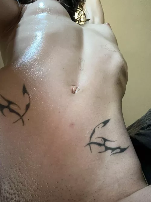 My skinny body is horny and hot