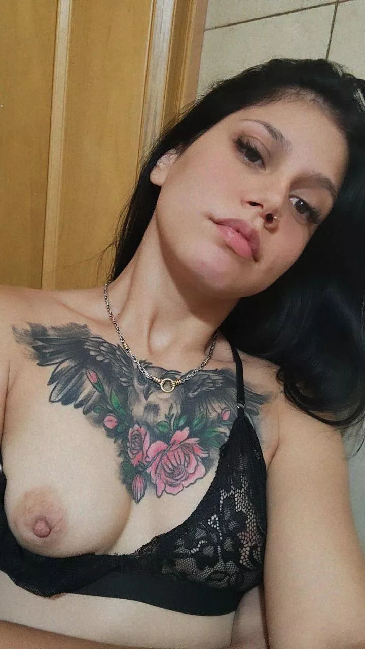 my tattoo looks great with my tits