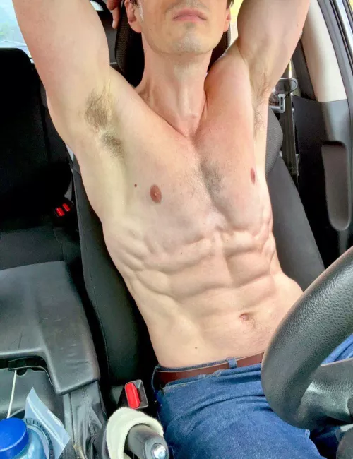 Needed to cool off after a workout. 