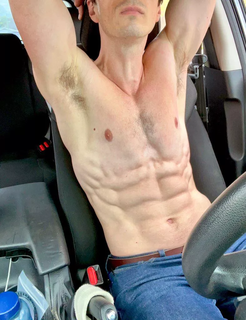 Needed to cool off after a workout. 