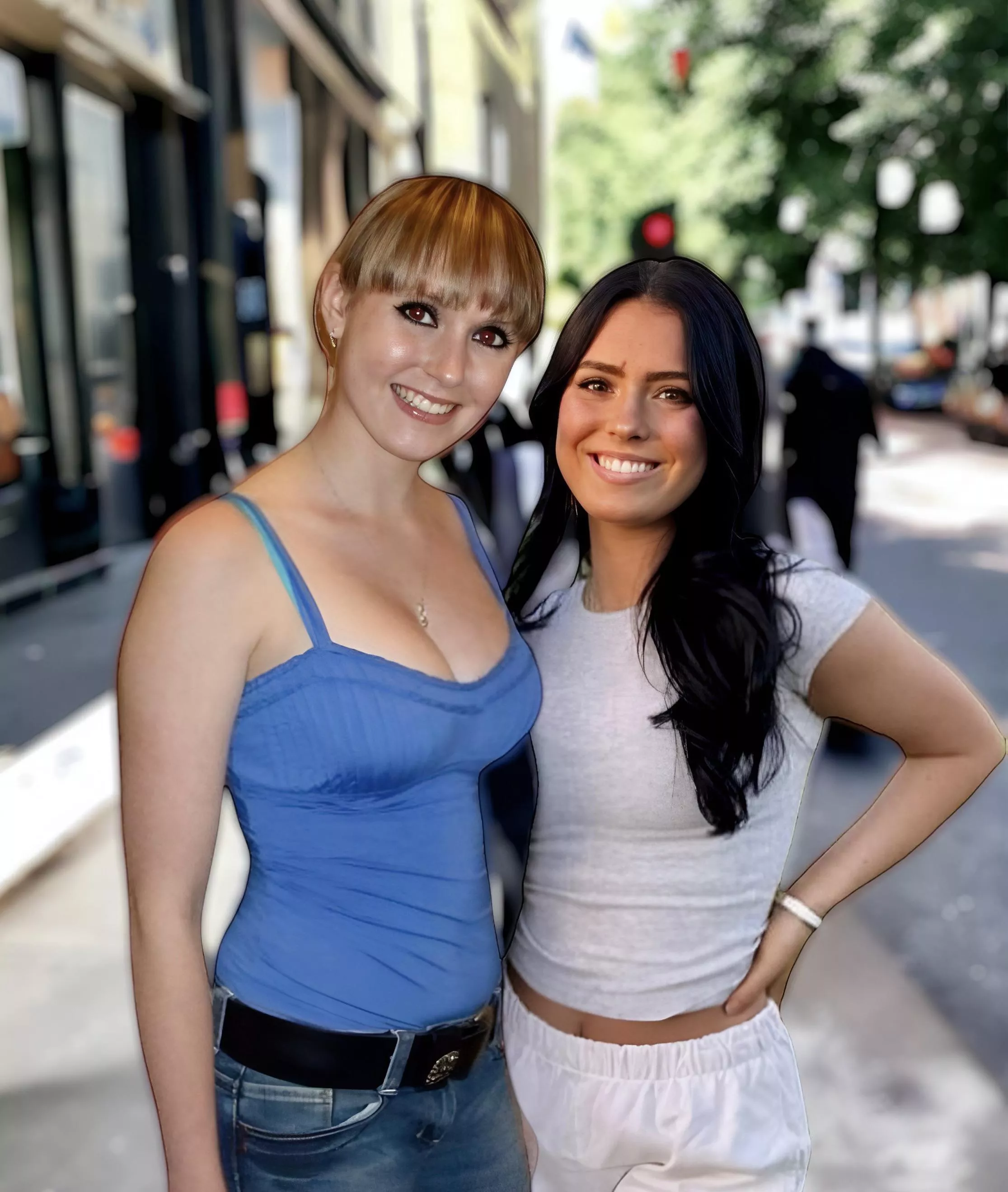 Nice tops on show in London