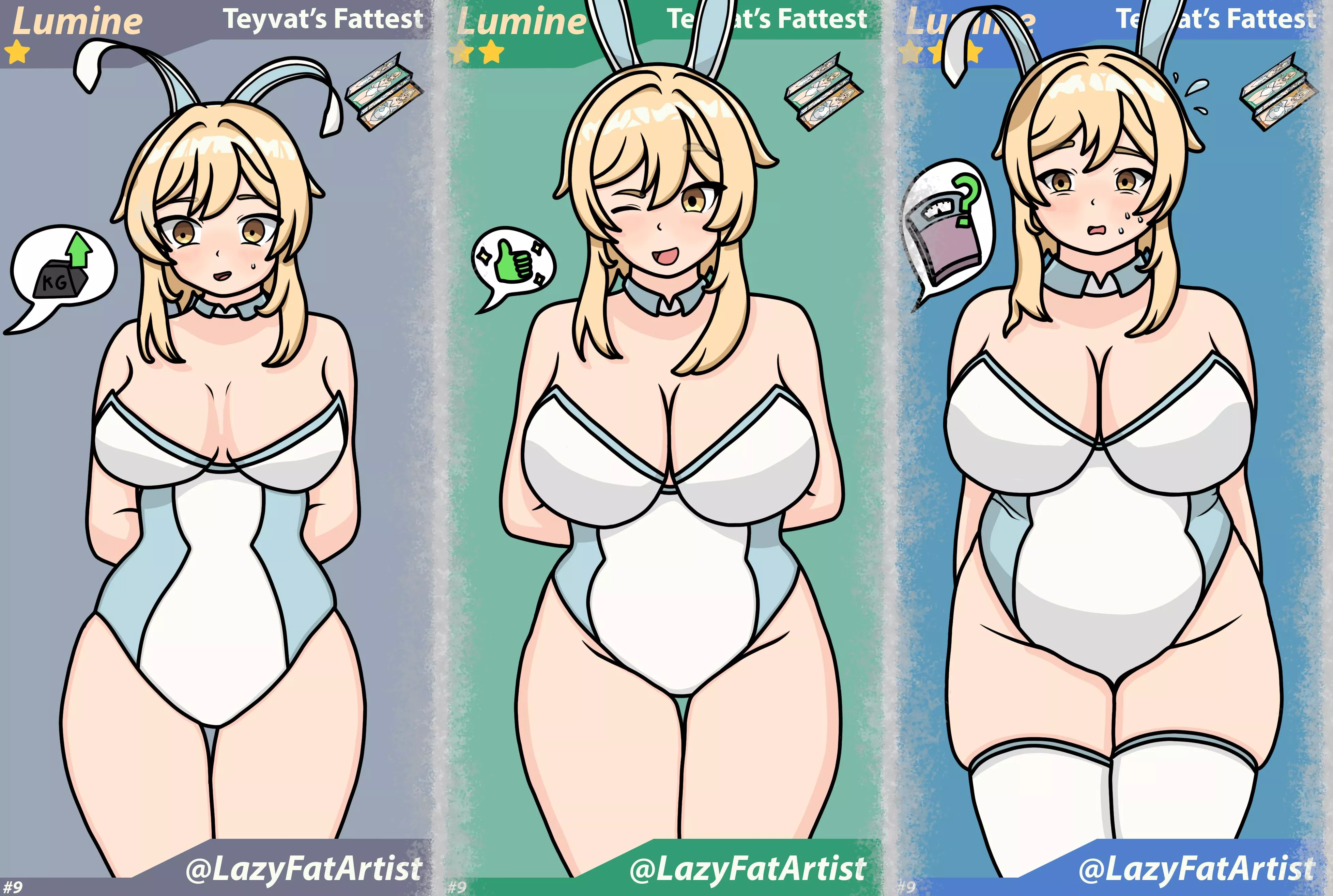 [OC] Teyvat's Fattest 09 - Lumine