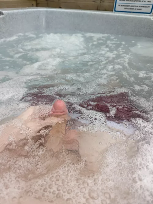 Playing In the hot tub 