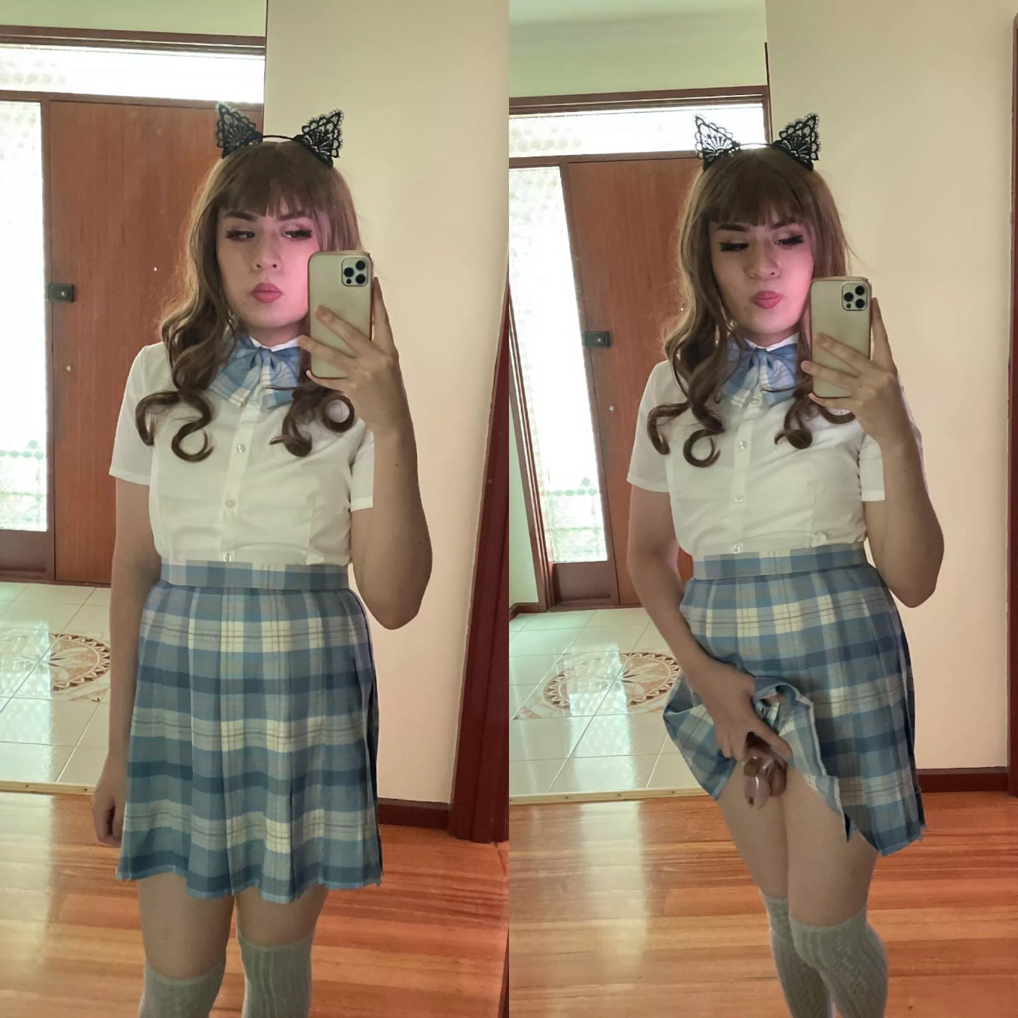 pretty sure it’s mandatory for every asian boy to wear a girls uniform. 