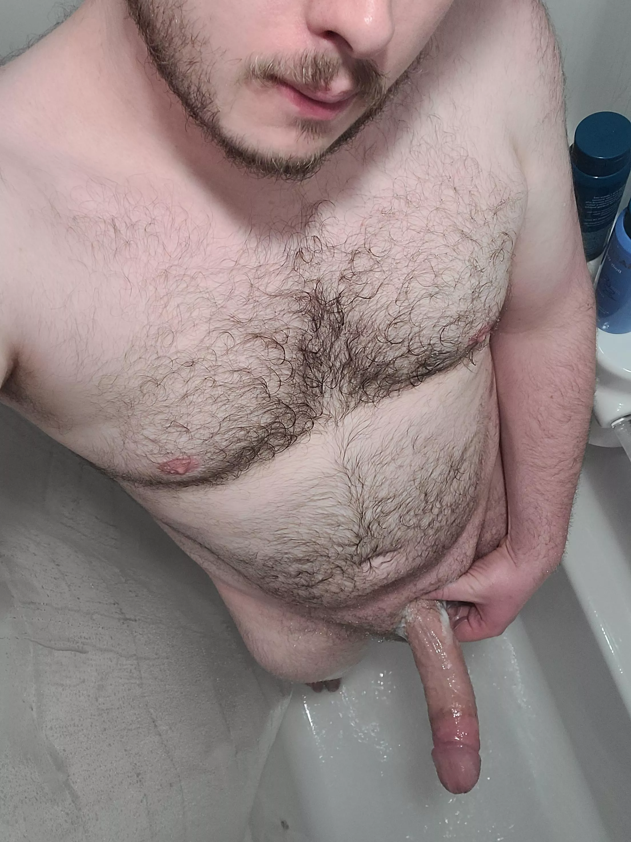 Scrubbing myself clean