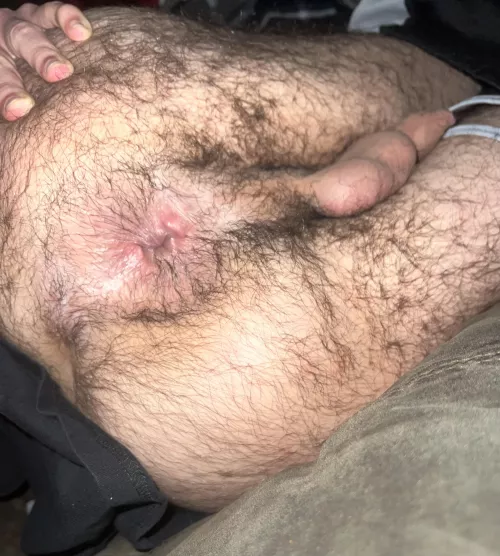 Stretching my hole, do you like this view? 