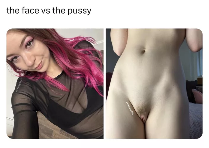 the face vs the pussy 