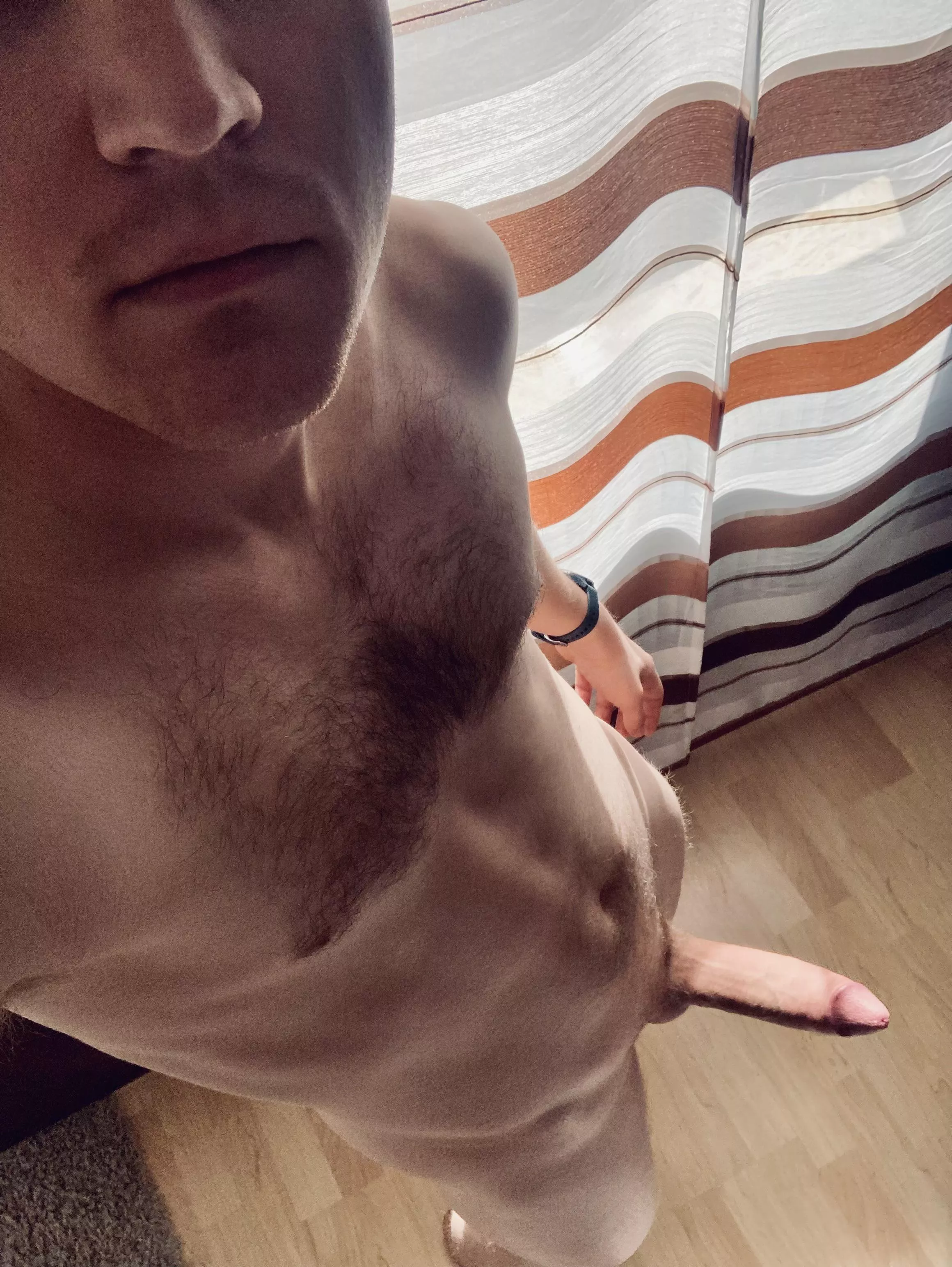 The morning sun feels great on my 🍆