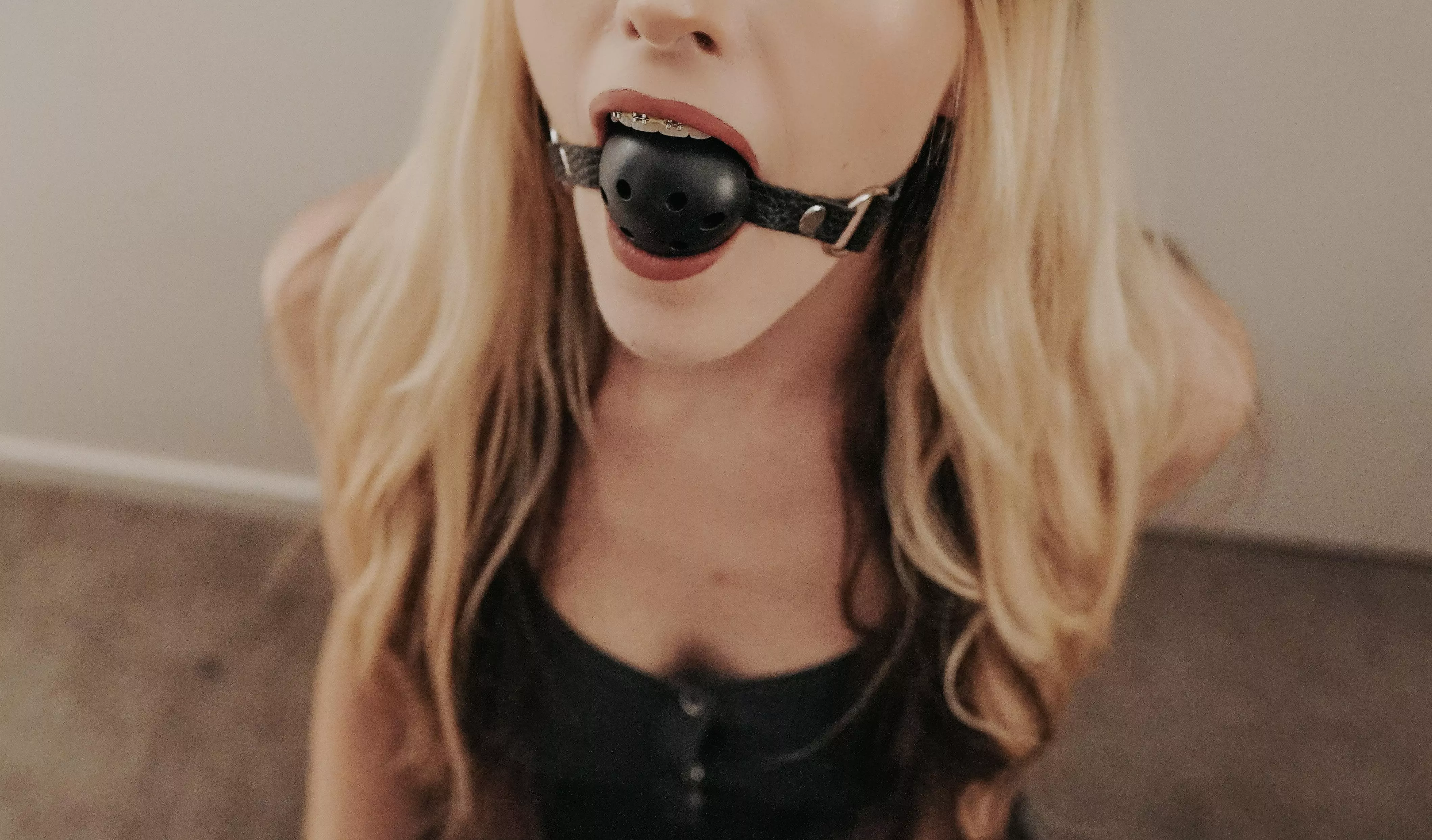 There’s somethin’ so sexy about lipstick and ball gags