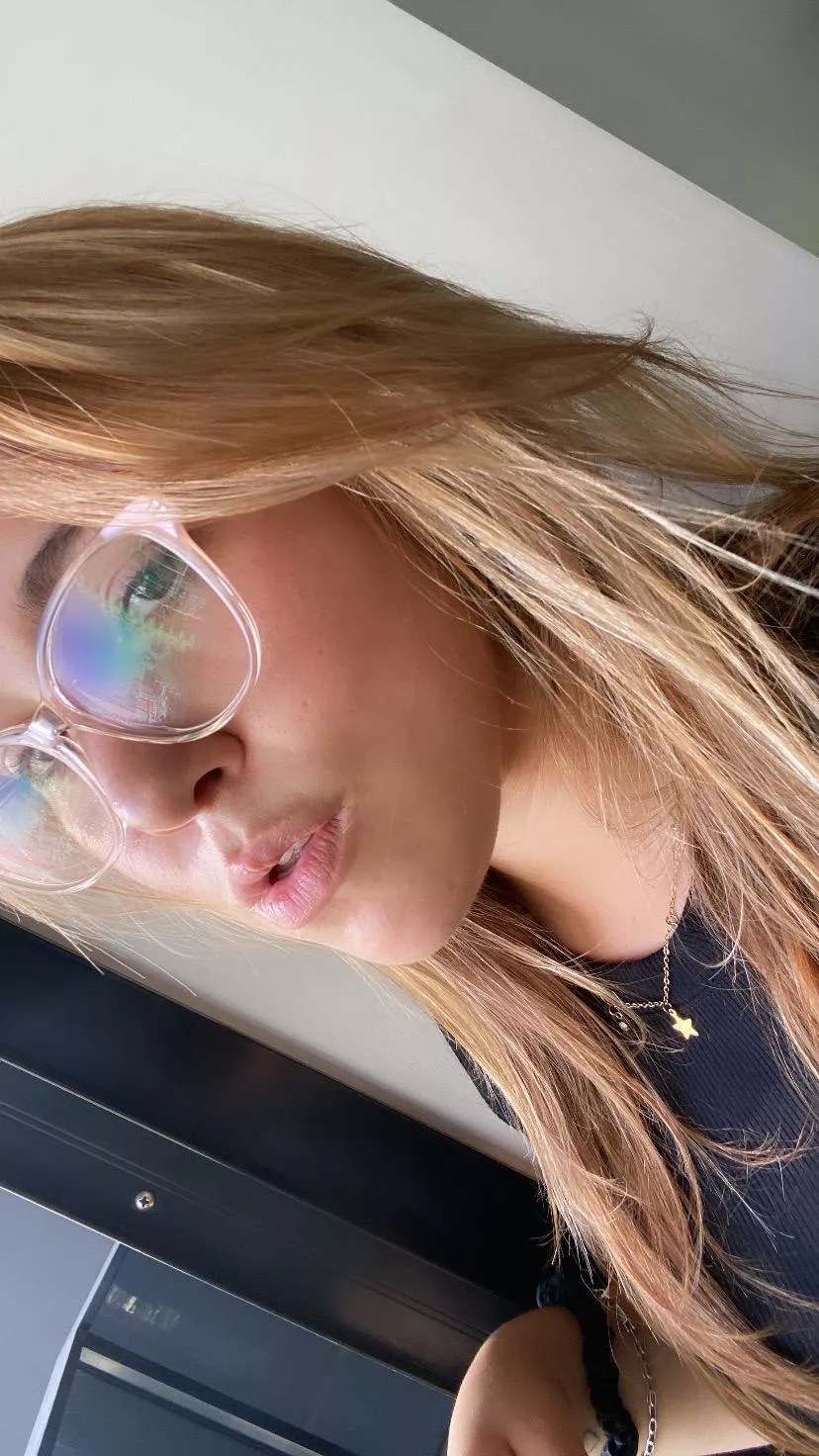 This blonde is always ready for a ride!