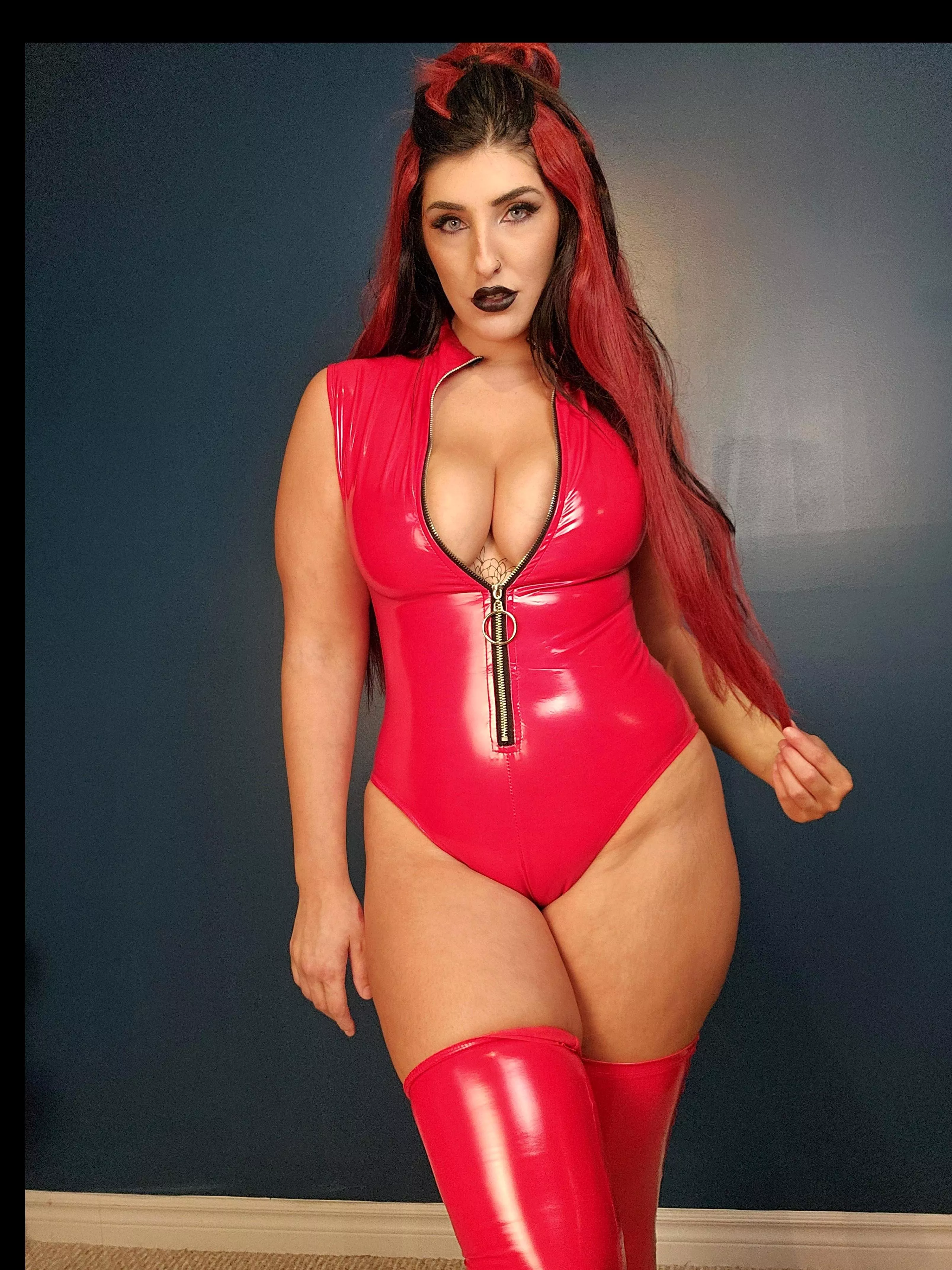 this nurse would love to have some fun with her shiny suit