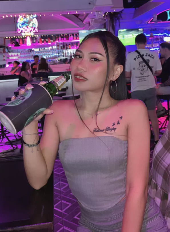 What are you doing with her when she's drunk?