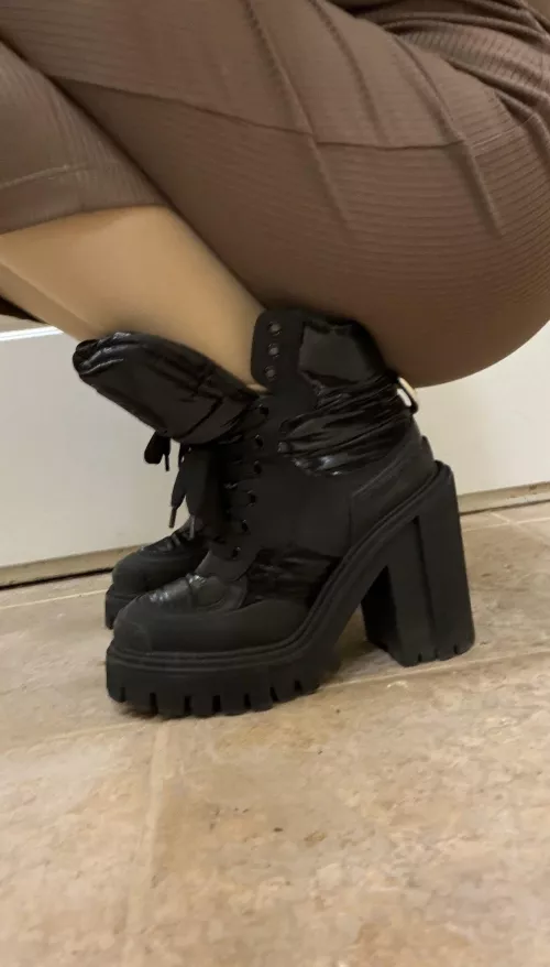 When a woman in boots walks in, everyone knows they're in for a wild night.