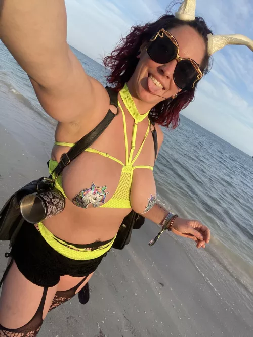 When you can run around with your titties out at the festival