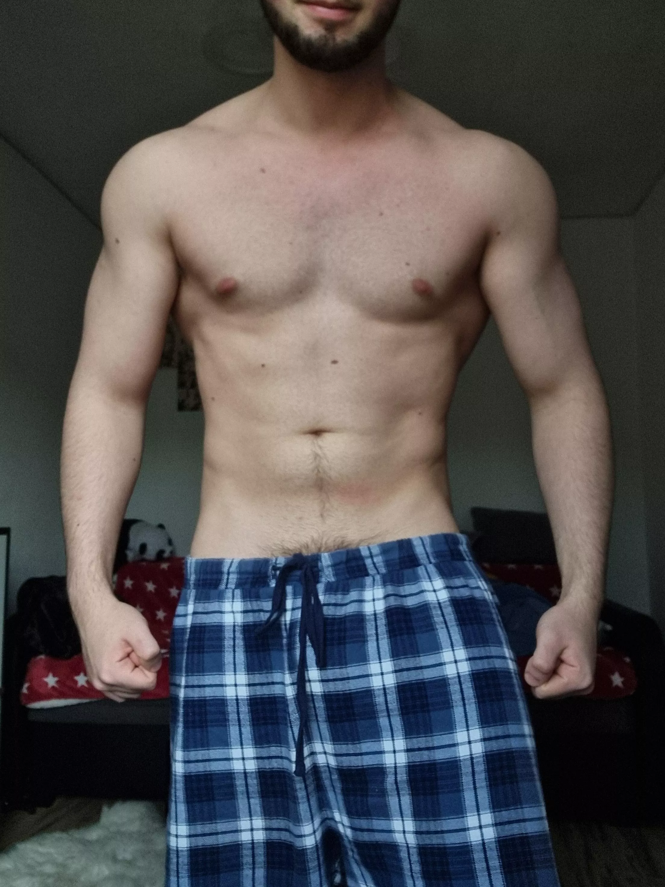 You see your bro's pubes peeking out, do you get on your knees for him?