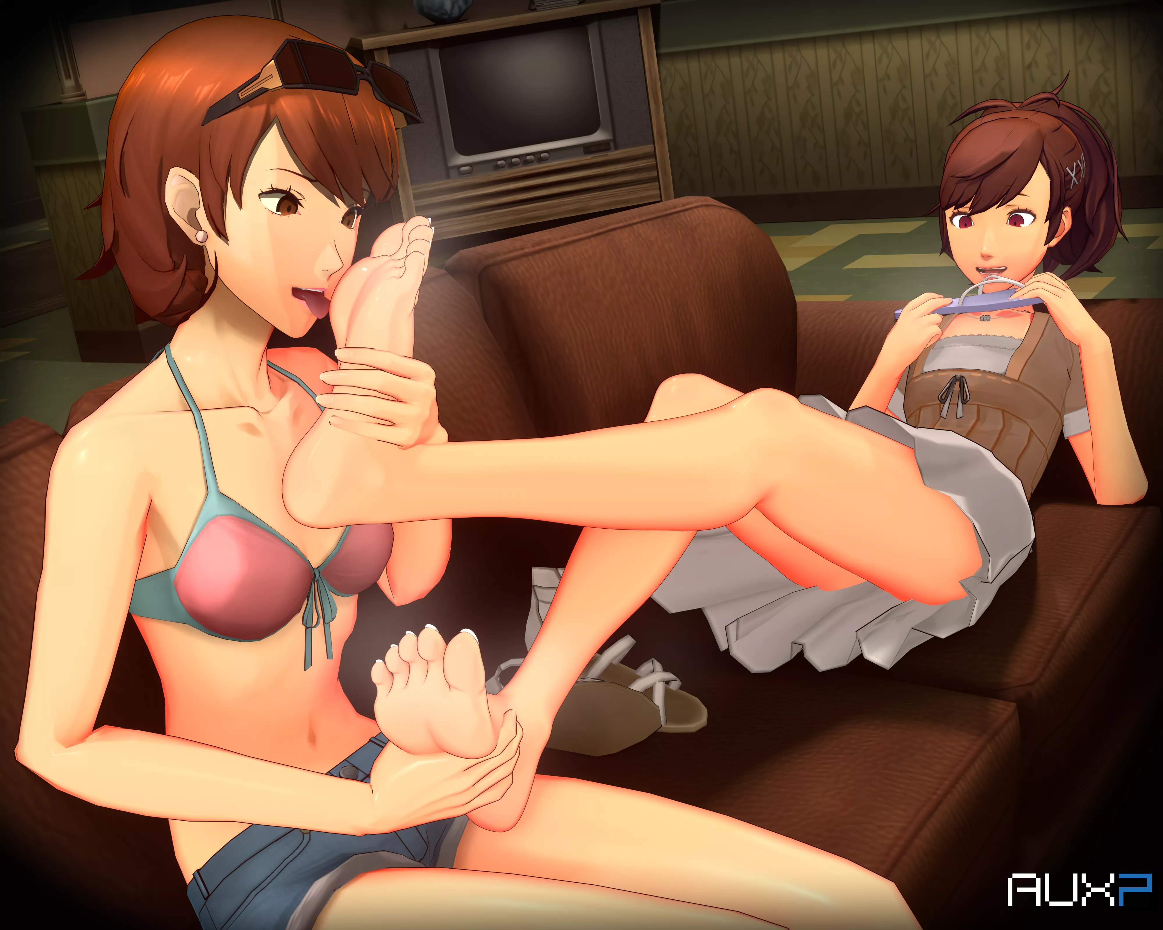 Yukari and Kotone (Persona 3) [Artist: AUXP]