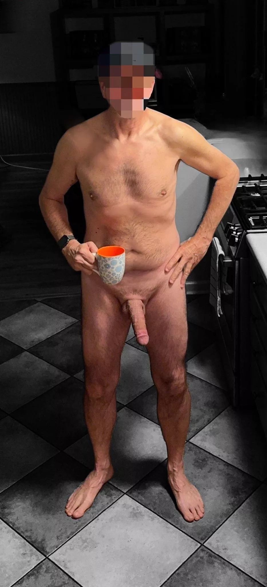 (53) My cocks like my coffee- hot, strong, full of cream- take my semi and make it hard?