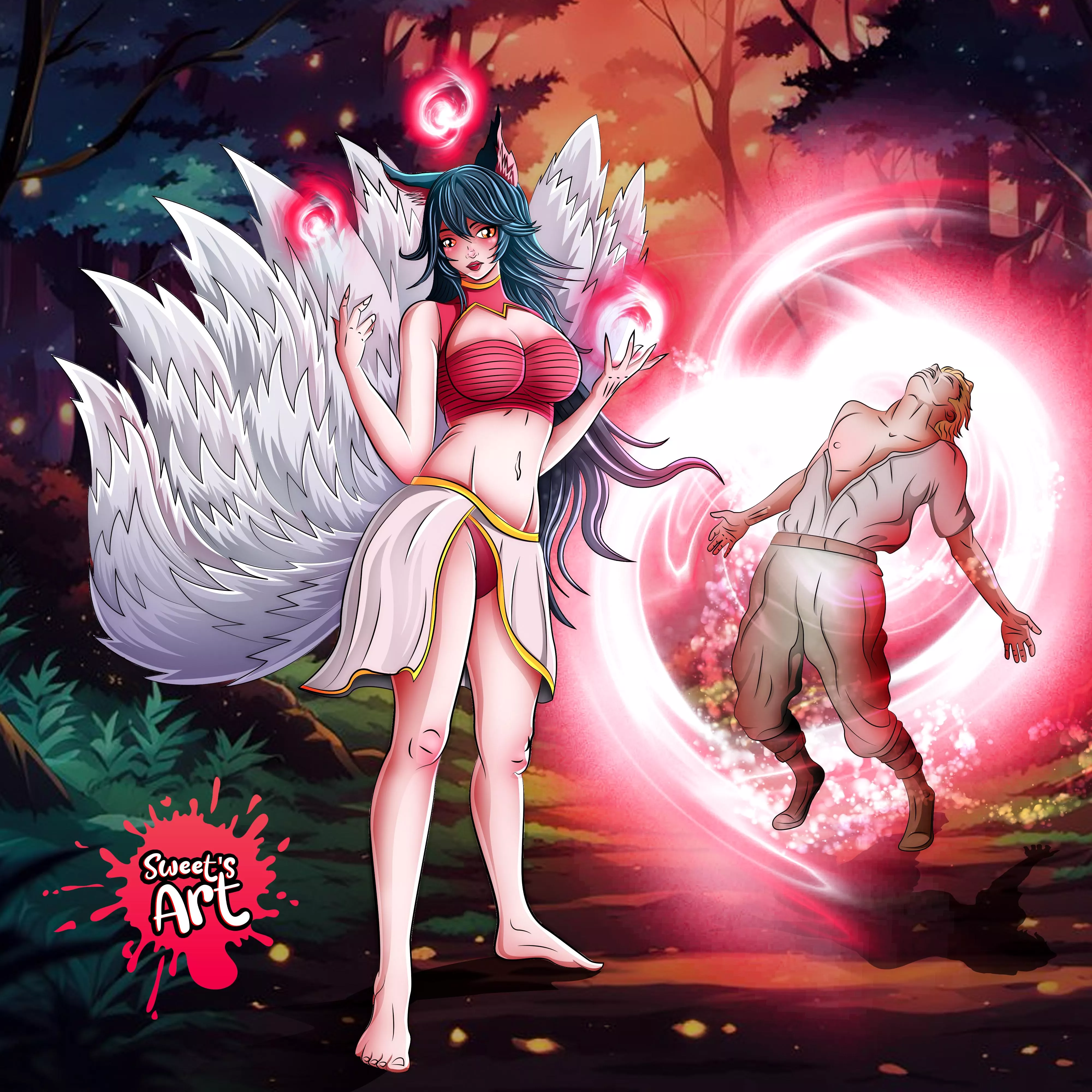 Ahri Found her next Victim (sweet's art)