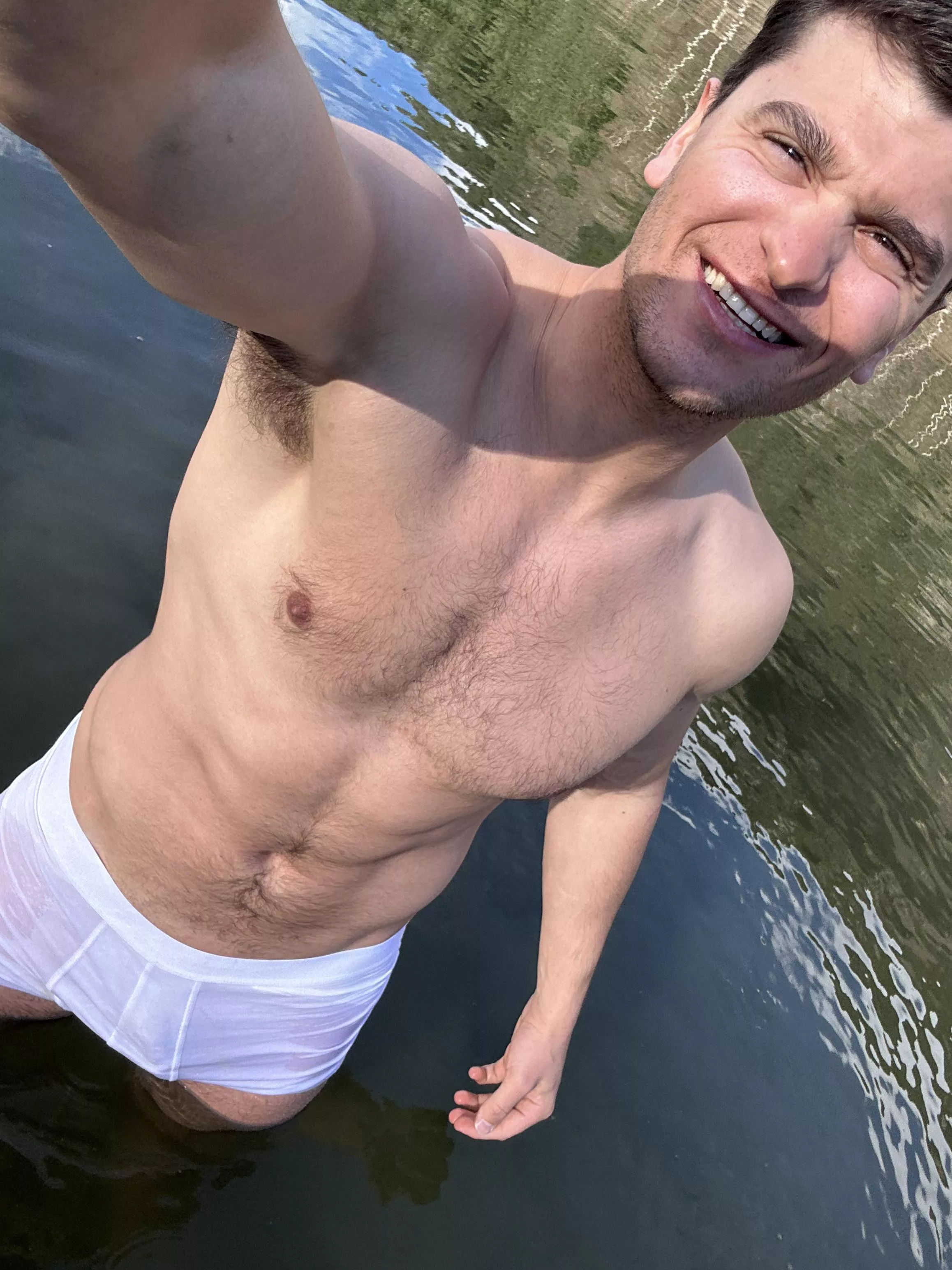 Bathing at lake💦🙈