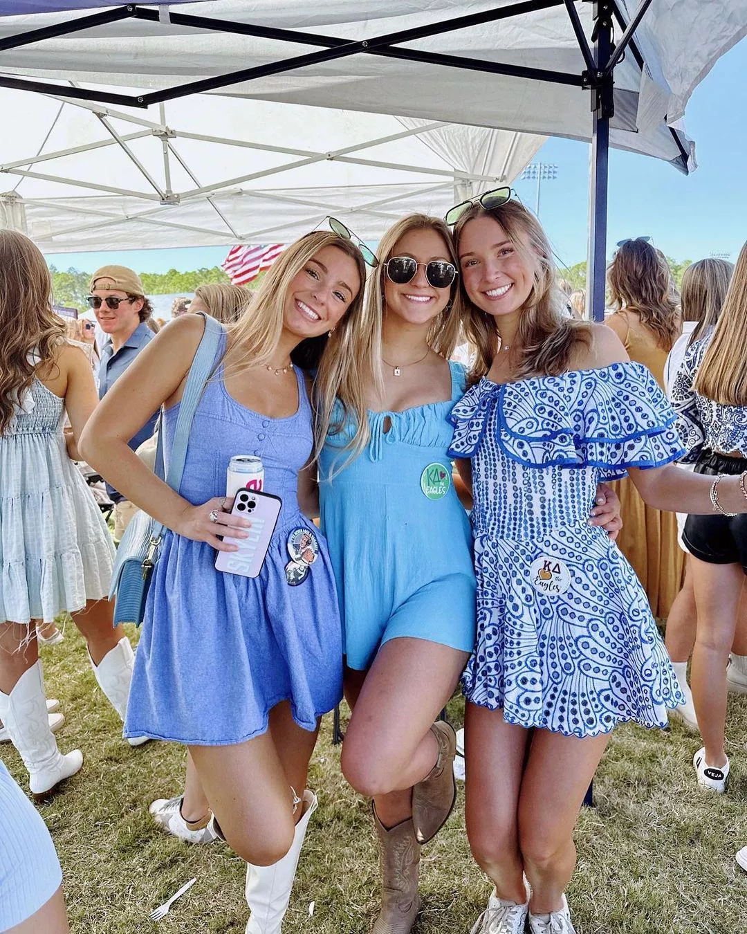 Blondes in Blue