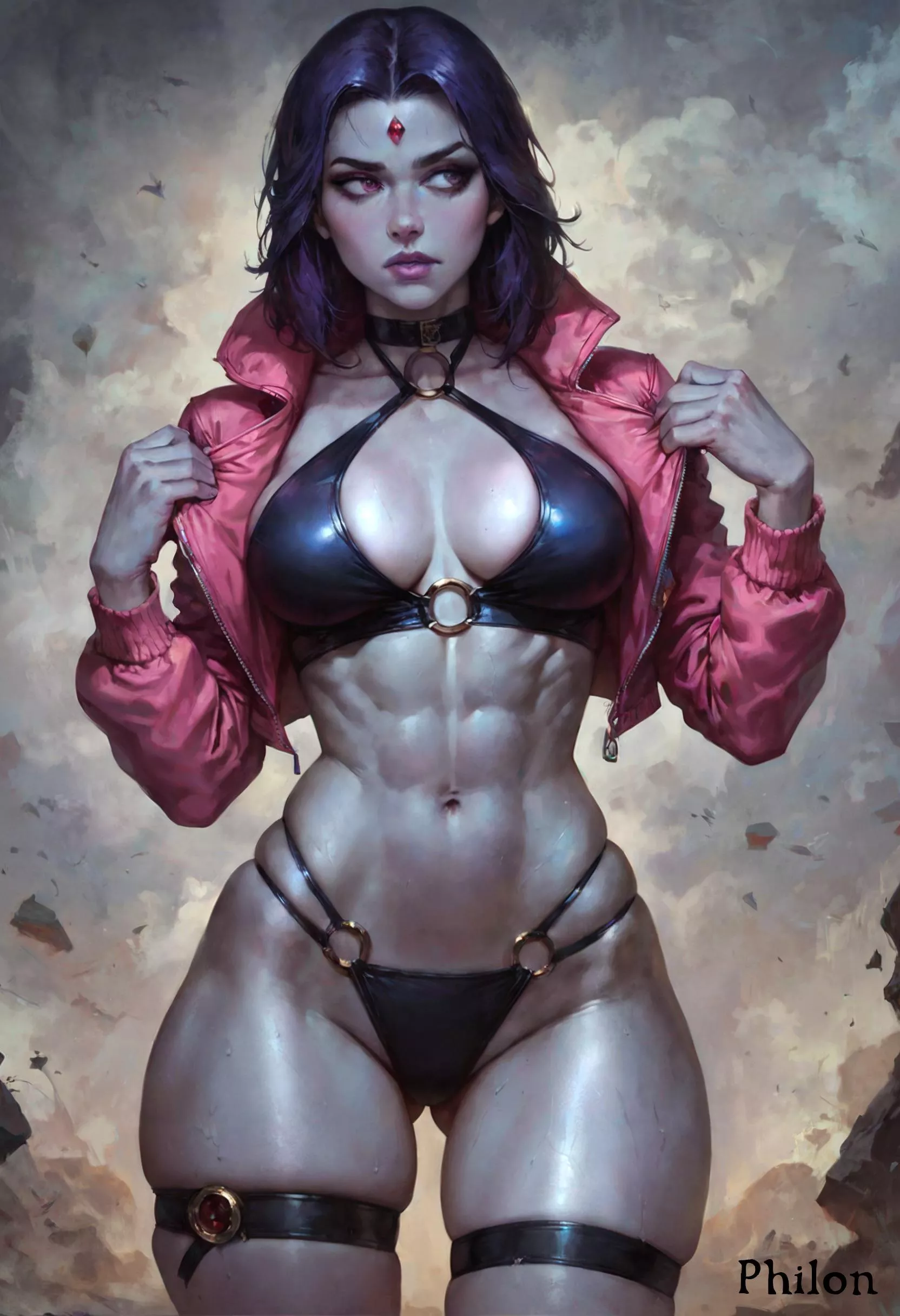 Holy mommy Raven! (Philon) [Teen Titans]