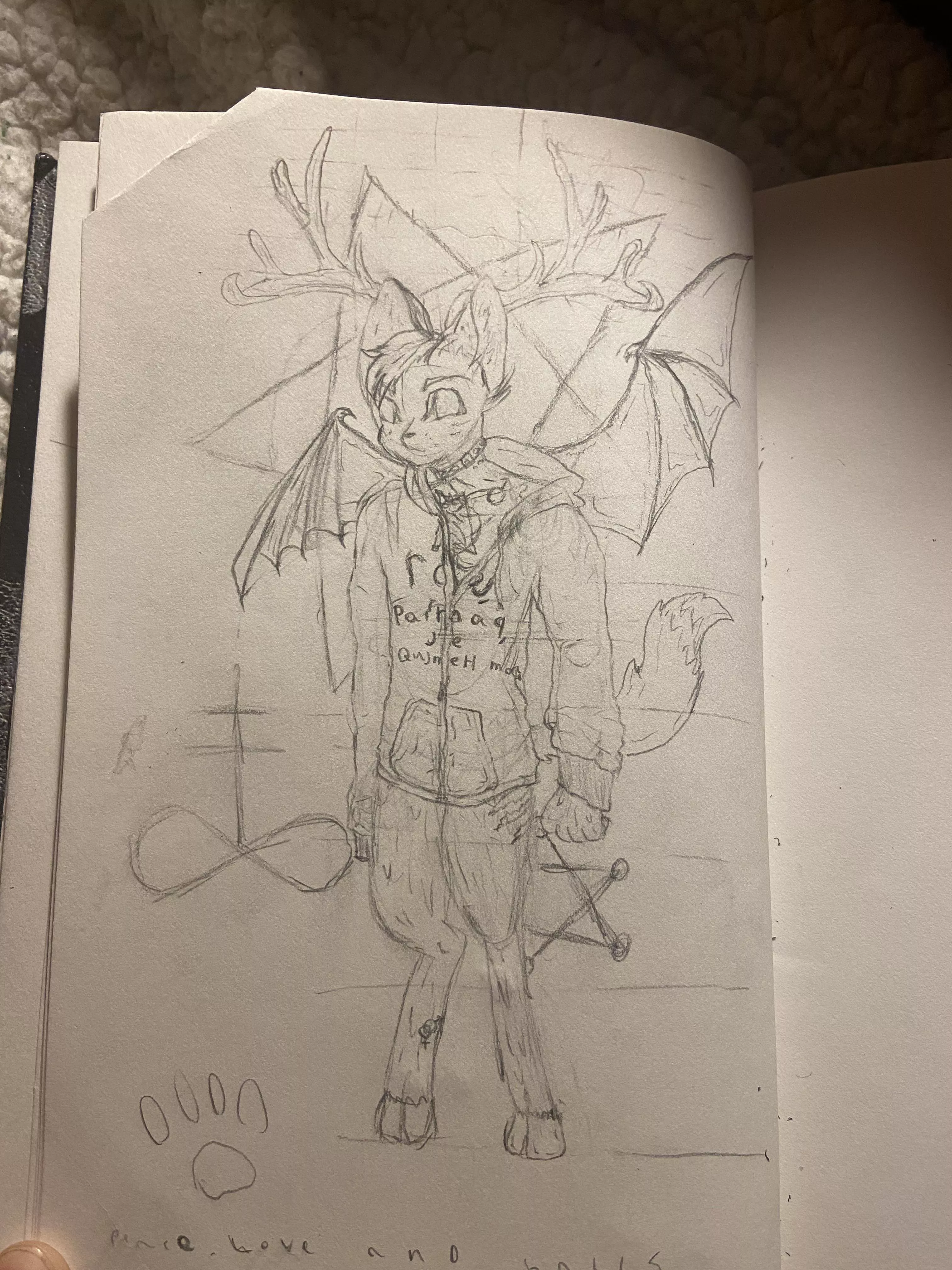 I need help with this fursona(I tried furry art school)