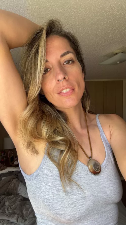 I’ll never shave again. It feels so sexy being natural 