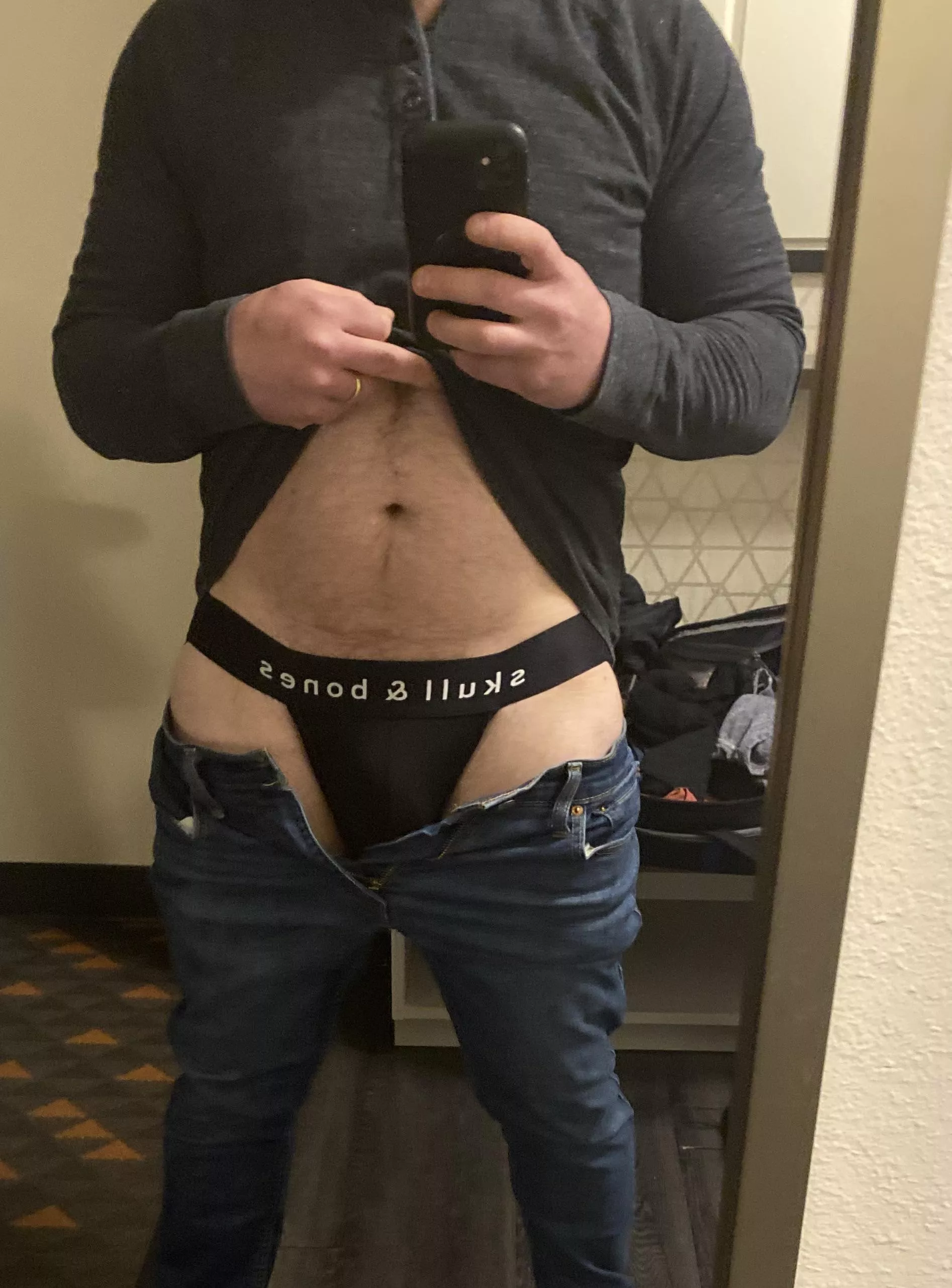 It turns me on to wear a jock under my clothes
